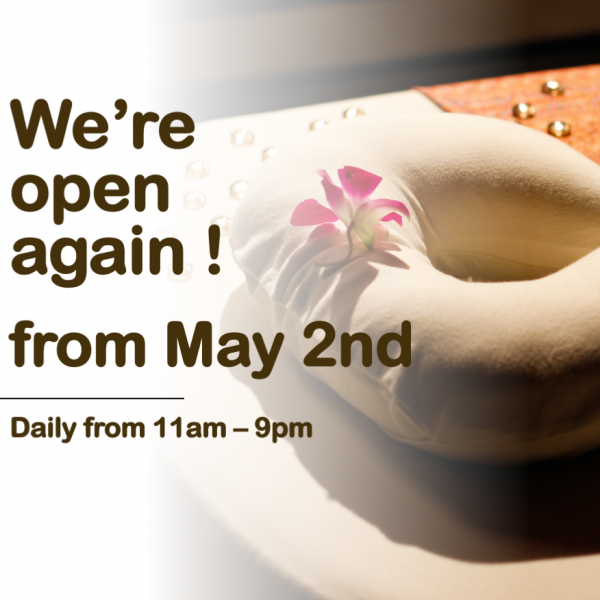 We’re open again! From May 2nd!