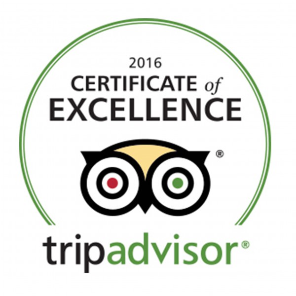 TripAdvisor Certificate of Excellence 2016